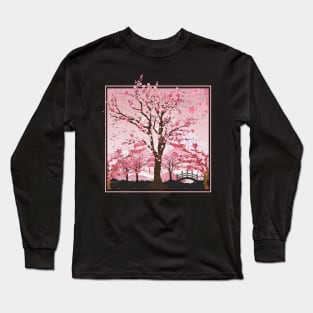 Sakura Pink Flower Blossom Japanese Cherry Blossom Long Sleeve T-Shirt